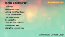 Emmanuel George Cefai - In the small street