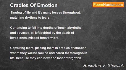 RoseAnn V. Shawiak - Cradles Of Emotion