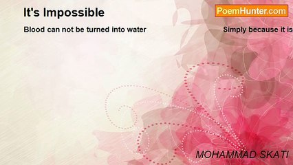 MOHAMMAD SKATI - It's Impossible