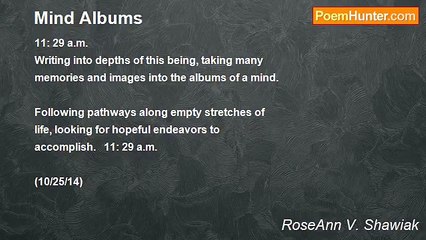 RoseAnn V. Shawiak - Mind Albums