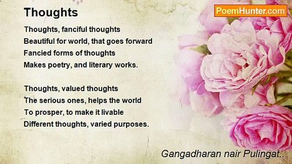 Gangadharan nair Pulingat.. - Thoughts