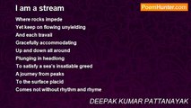 DEEPAK KUMAR PATTANAYAK - I am a stream