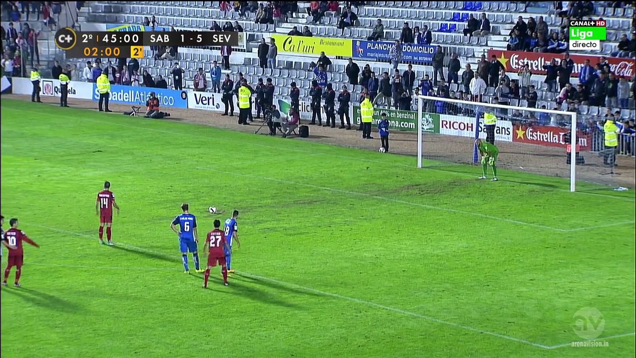 I.Aspas 3rd goal (Sabadell 1-6 Sevilla) HD