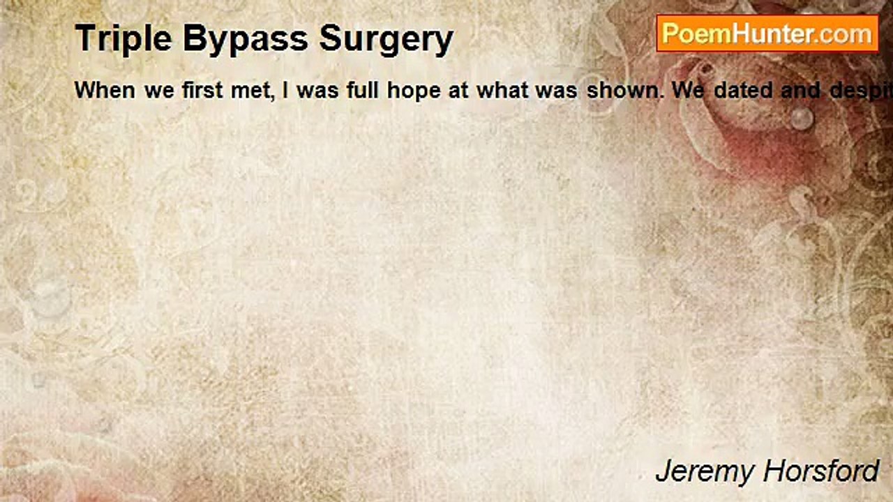 Jeremy Horsford - Triple Bypass Surgery