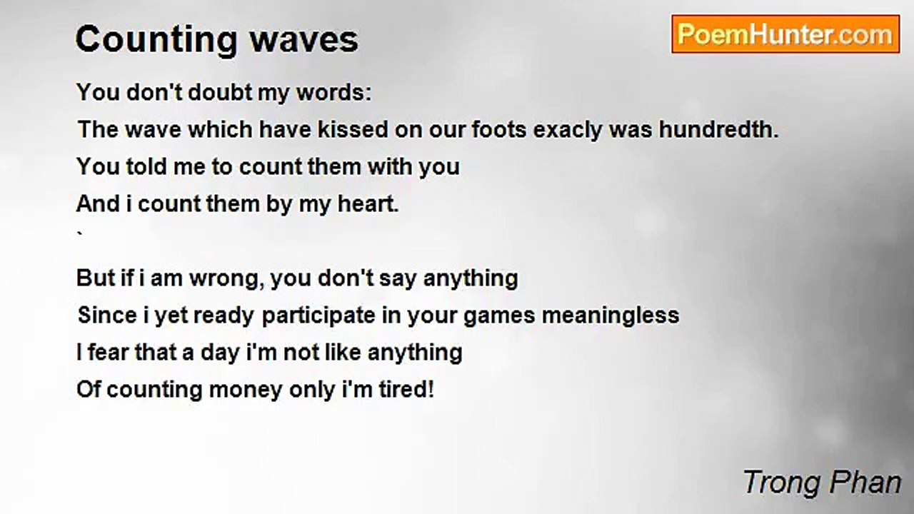 Trong Phan - Counting waves