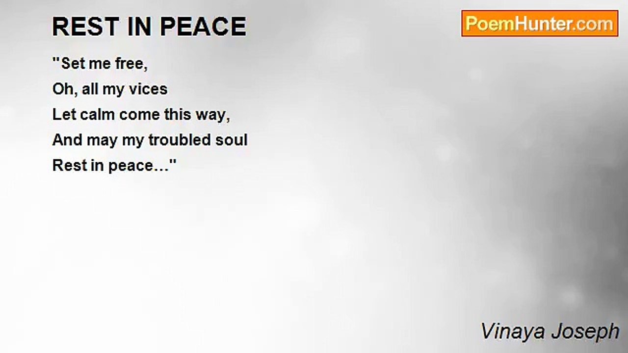 Vinaya Joseph - REST IN PEACE