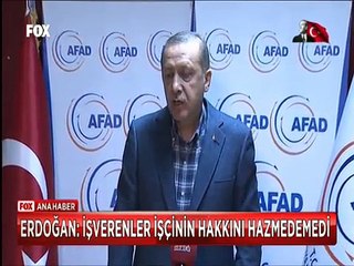 Cumhurbaşkanı Erdoğan İşverenler işcinin hakkını hazmedemedi