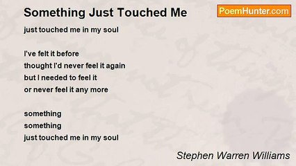 Stephen Warren Williams - Something Just Touched Me