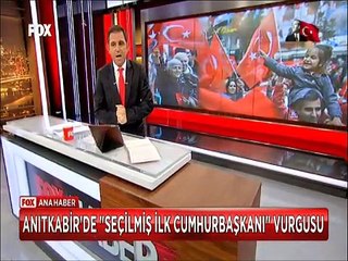 Anıtkabir'de Seçilmiş ilk cumhurbaşkanı vurgusu