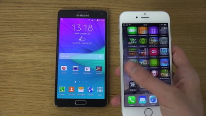 Samsung Galaxy Note 4 vs. iPhone 6 - Review (4K)