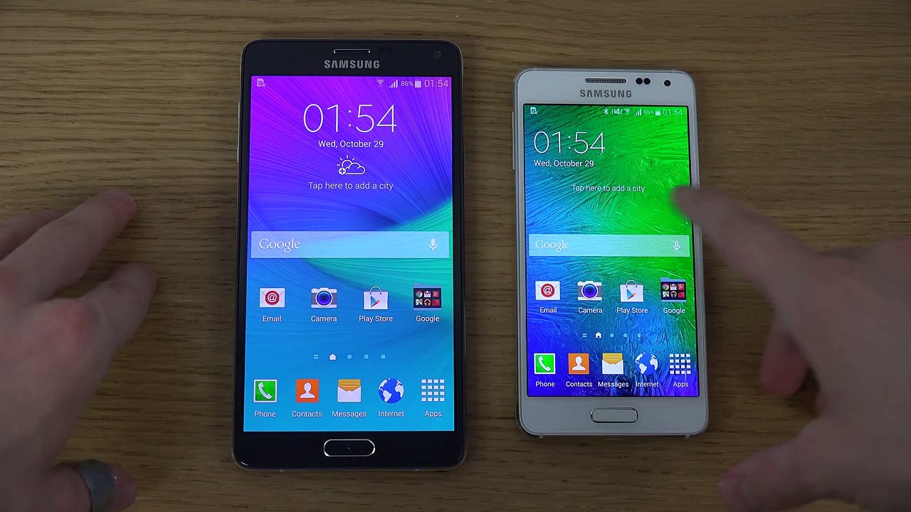 Samsung Galaxy Note 4 vs. Samsung Galaxy Alpha - Review (4K)