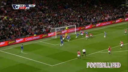 Gol y Caida de Robin van Persie - Manchester U. vs Chelsea