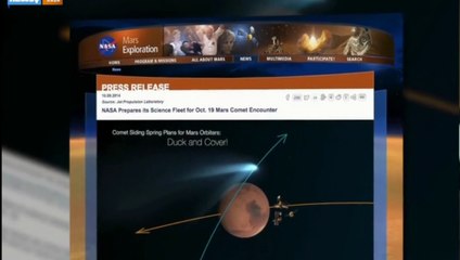 Comet Siding Spring causes an explosion no it didn't on Mars