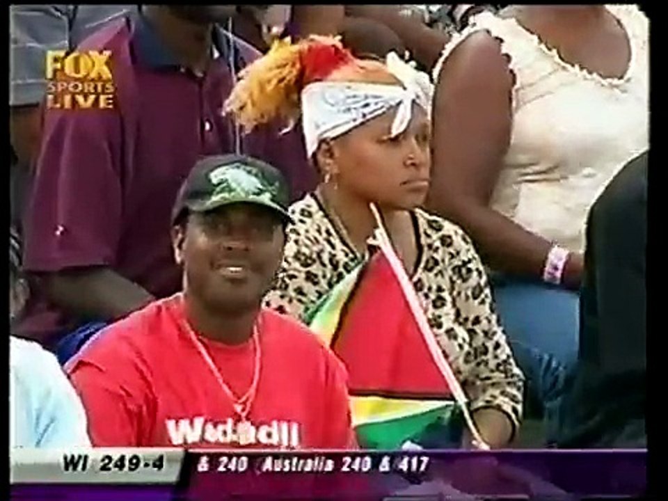 Ugliest Australian cricket incident  disgraceful Glenn McGrath  amp  Ramnaresh Sarwan 2003 4th test