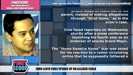 John Lloyd Cruz Speaks Up On Alleged Rumored Child