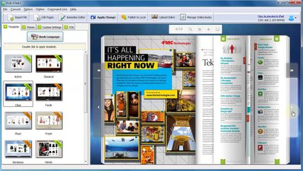 Easy Share Online Brochure to Twitter with PUB HTML5