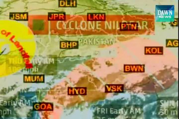 Cyclone nilofar will pass a distance of 250km from-karachi