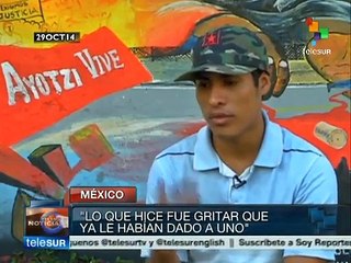 En Guerrero se pude dar un estallido social: estudiante sobreviviente