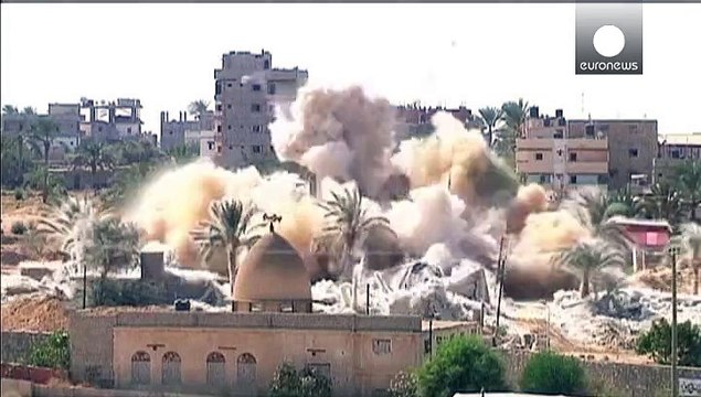 Egypt clears homes to make Gaza buffer zone