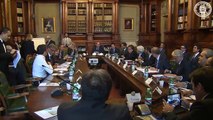 Roma - Palazzo Chigi Incontro Governo Comuni sulla Legge di Stabilità (29.10.14)