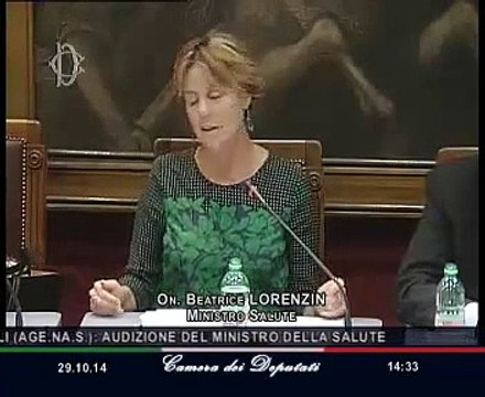 Roma - Audizione Lorenzin (29.10.14)
