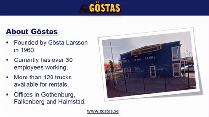 Finest trucks on rent in Sweden