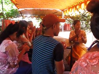 we are very happy on celebration in Phum Thom