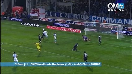 OM 1-0 Bordeaux : Le but de Gignac
