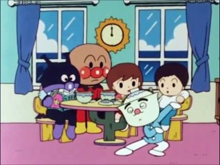 Watching cartoons in scenes from Anpanman Promise to Promise