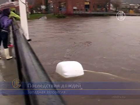 Сильнейший дождь за 200 лет вызвал наводнение в Норвегии