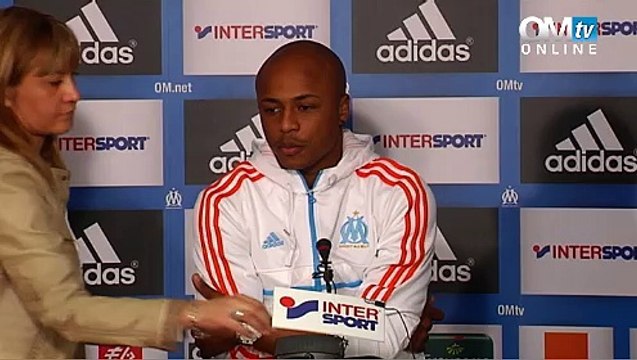 Conf' de presse avec André Ayew