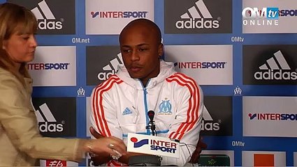 Conf' de presse avec André Ayew