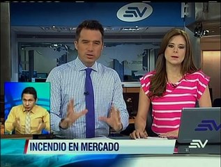 Guayaquil: millonarias pérdidas deja incendio en mercado de transferencia