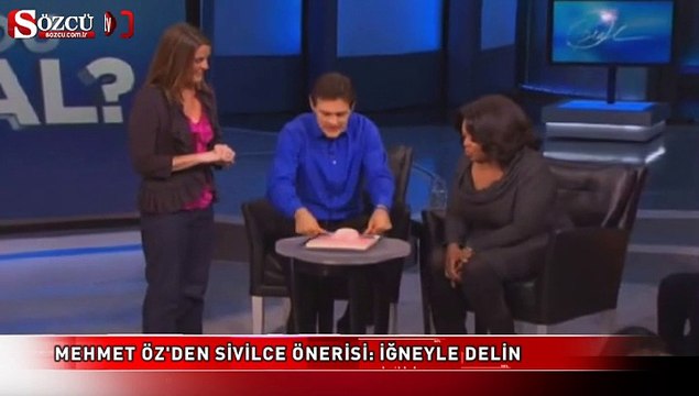 Mehmet Öz'den sivilce önerisi İğneyle delin