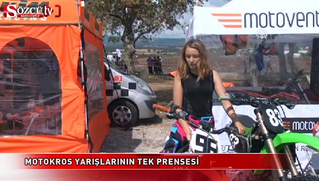 Motokros yarışlarının tek prensesi