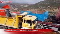 Su tahliye aracı 'ahtapot' kaza yaptı