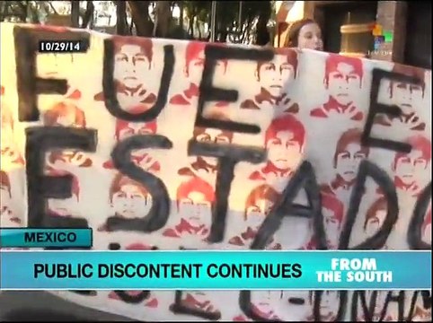 Mexican media selective in coverage of protests over missing students