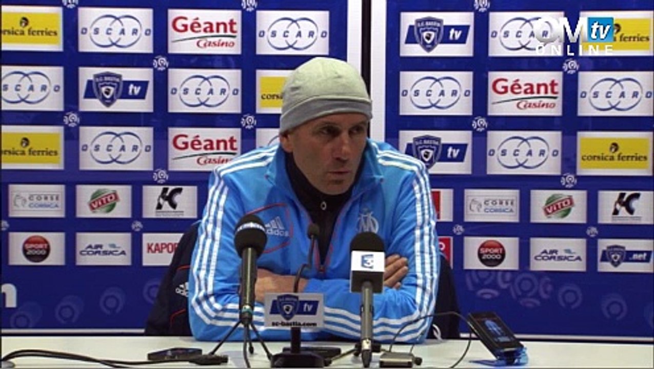 Conf' de presse après Bastia-OM (1-2)