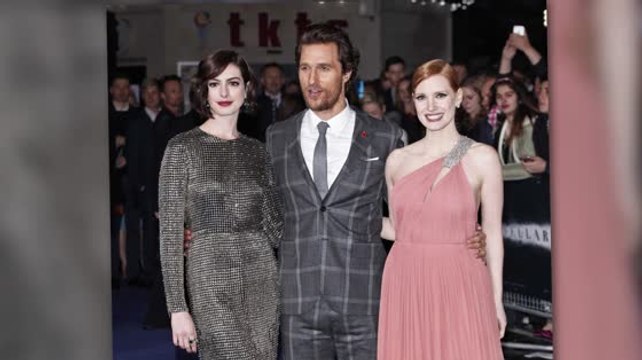 Matthew McConaughey, Anne Hathaway And Jessica Chastain Bring Hollywood Glamour To London