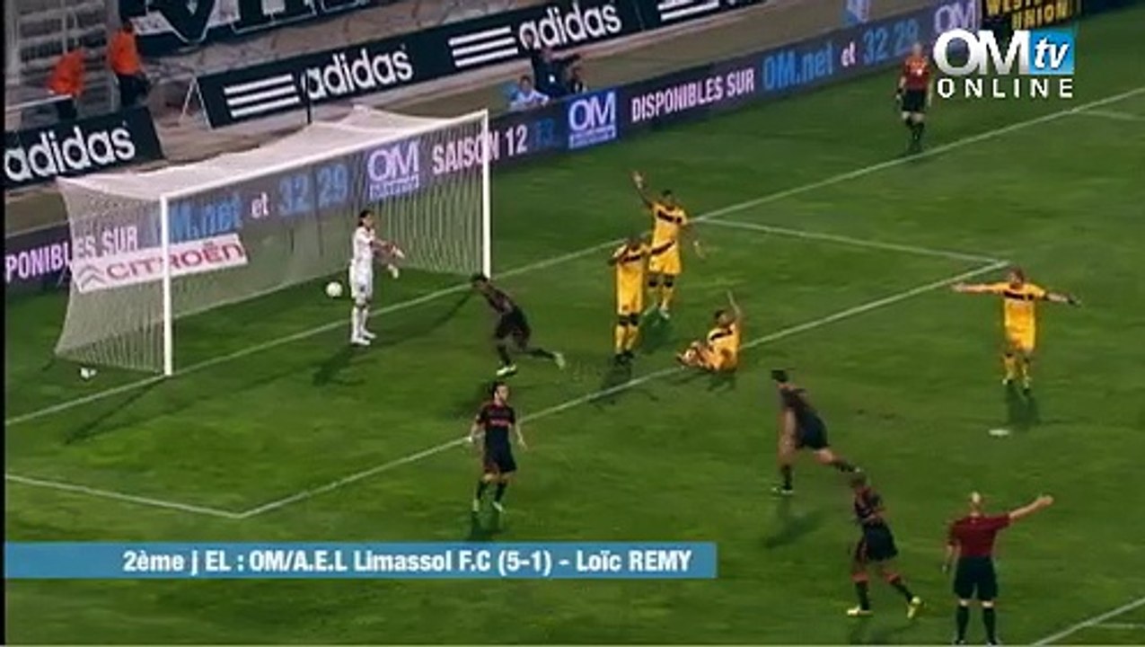 OM 5-1 Limassol :  Le but de Loïc Remy (76e)