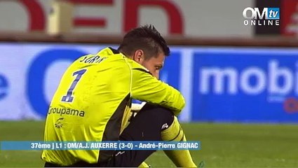 OM 3-0 AJA : Le but de Gignac