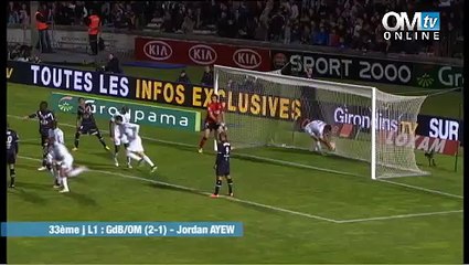 Bordeaux 2-1 OM : le but de Jordan Ayew