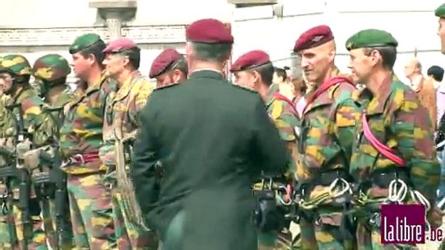 Préparatifs pour le défilé du 21 juillet