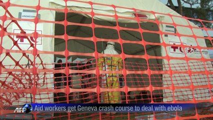 Bracing to meet a killer: aid workers prep for Ebola in Geneva