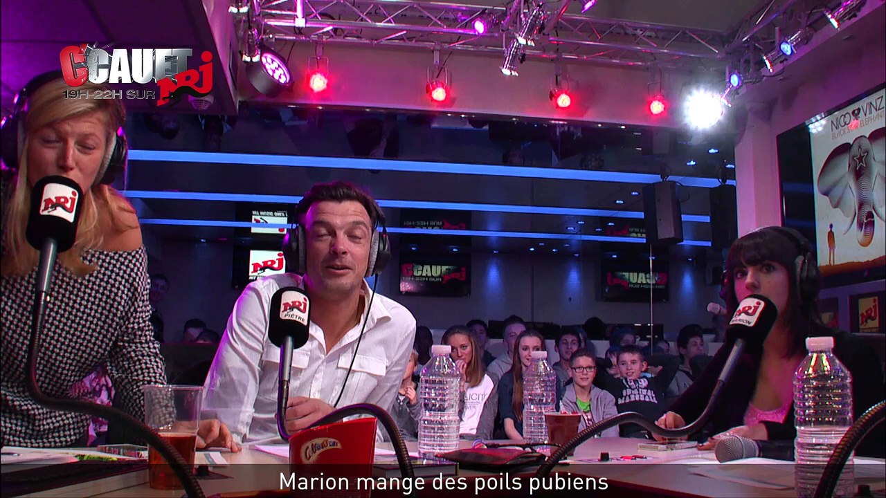 Marion mange des poils pubiens - C'Cauet sur NRJ
