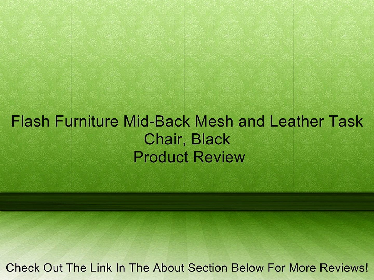 Flash Furniture Mid Back Mesh And Leather Task Chair Black Review