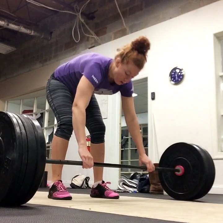 Ugly 155# power clean tied PR
