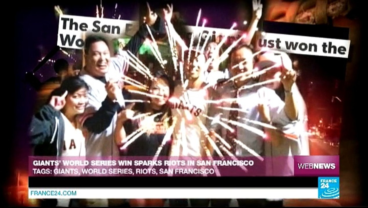 Web News - Giants' World Series win sparks riot...