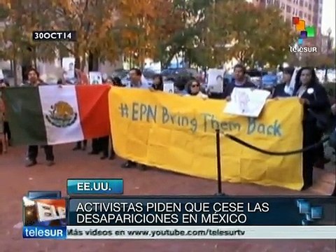 Activistas de EEUU exigieron fin a las desapariciones en México