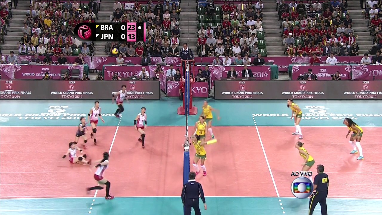 GP VOLLEY FEMININO 2014 TOKIO JAPAO 0X3 BRASIL SET 1C
